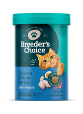 Breeder's Choice Cat Treats Chicken Tuna & Egg 120g