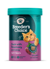 Breeder's Choice Cat Treats Duck with Rosemary & Catnip 120g