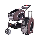Ibiyaya 5-in-1 Combo Eva Pet Carrier Large Space Stroller 01