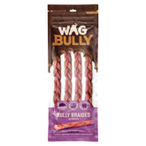 Watch & Grow Braided Bully Stick Dog Treat L 4PK