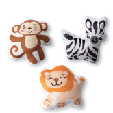 Fringe Studio Plush Squeaker Dog Toy - Stay Wild 3 Mini Toys