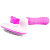 All Fur You Self Clearing Pet Comb - Pink | petsome Pet Supplies