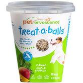 Pet Ervescence Treat-a-Balls Mango Chia, & Spinach Dog Treats