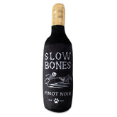 Fringe Studio Halloween Plush Squeaker Dog Toy - Slow Bones Pinot Noir | petsome Pet Supplies