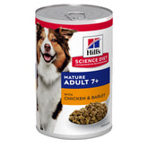 Hills Science Diet Adult 7+ Chicken and Barley Canned Dog Food 370g