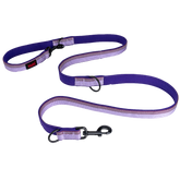 Double Ended Dog Lead in Purple