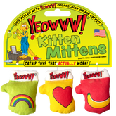 Yeowww! Catnip Cat Toys - Kitten Mittens 3-Pack