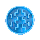 Outward Hound Fun Feeder Slo-Bowl Notch Dog Bowl Bowl Medium Blue