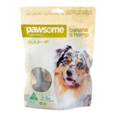 Pawsome Organics Hemp & Banana Dog Treats 200g