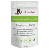 Laila & Me Dehydrated Range Dog Treats Coco And Hemp Chicken - 200g | petsome Pet Supplies
