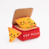 Zippy Paws Dog Toys Plush Burrow - Pizza Box