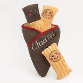 Zippy Paws Dog Toys Plush Burrow - Churros
