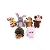Zippy Paws Dog Toys Plush Miniz - Multipack 6 Animals