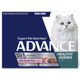 Healthy Ageing Ocean Fish In Jelly Wet Cat Food Pouches