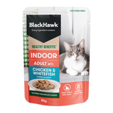 Healthy Benefits Wet Cat Food Adult Indoor Chicken And Fish In Gravy Pouches