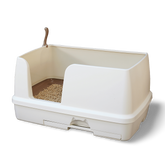 Extra Wide Dual Layer Cat Litter System
