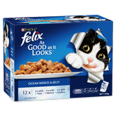 Wet Cat Food Adult Ocean Menu Pouches