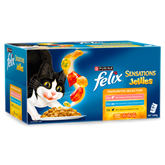 Wet Cat Food Adult Sensations Jellies Favourites Selection Pouches