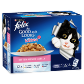 Wet Cat Food Kitten Menus In Jelly Pouches