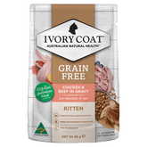 Grain Free Kitten Chicken And Beef In Gravy Wet Cat Food