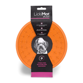 Splash Orange Suction Feeding Mat for Dogs