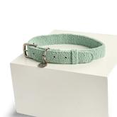 Boucle Dog Collar in Sage Green