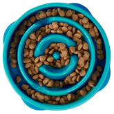 Fun Feeder Slow Feed Dog Bowl Teal