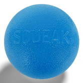 Squeak Ball Dog Treat Dispensing Toy Blue
