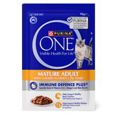 Mature Adult 7 Plus Chicken In Gravy Wet Cat Food Pouches
