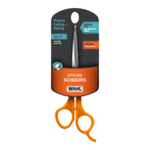 Stainless Steel Dog Styling Scissors Orange With Rounded Tips