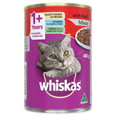 Wet Cat Food Adult 1 Plus Beef Mince