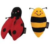 Ladybug And Bee 2 Pack Cat Toy