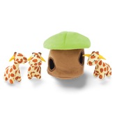 Burrow Giraffe Lodge Interactive Soft Dog Toy