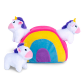 Unicorn Rainbow Burrow Soft Dog Toy