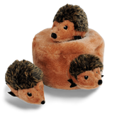 Zippy Burrow Hedgehog Den Soft Dog Toy