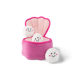 Zippy Burrow Pearls In Oyster Interactive Soft Dog Toy