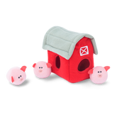 Zippy Burrow Pig Barn Interactive Soft Dog Toy