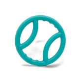 Zippytuff Squeaky Ring Fetch Dog Toy Teal