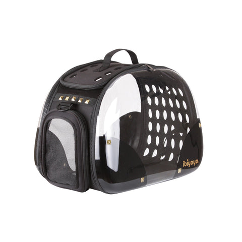 Ibiyaya Hard Rock Transparent Portable Cat Carrier Bag Pet Carriers.