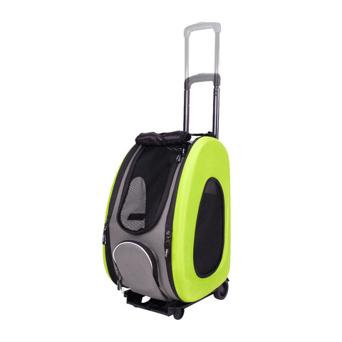 Ibiyaya Eva Pet Rolling Carrier Travel Bag with Wheels | petsome Pet Supplies