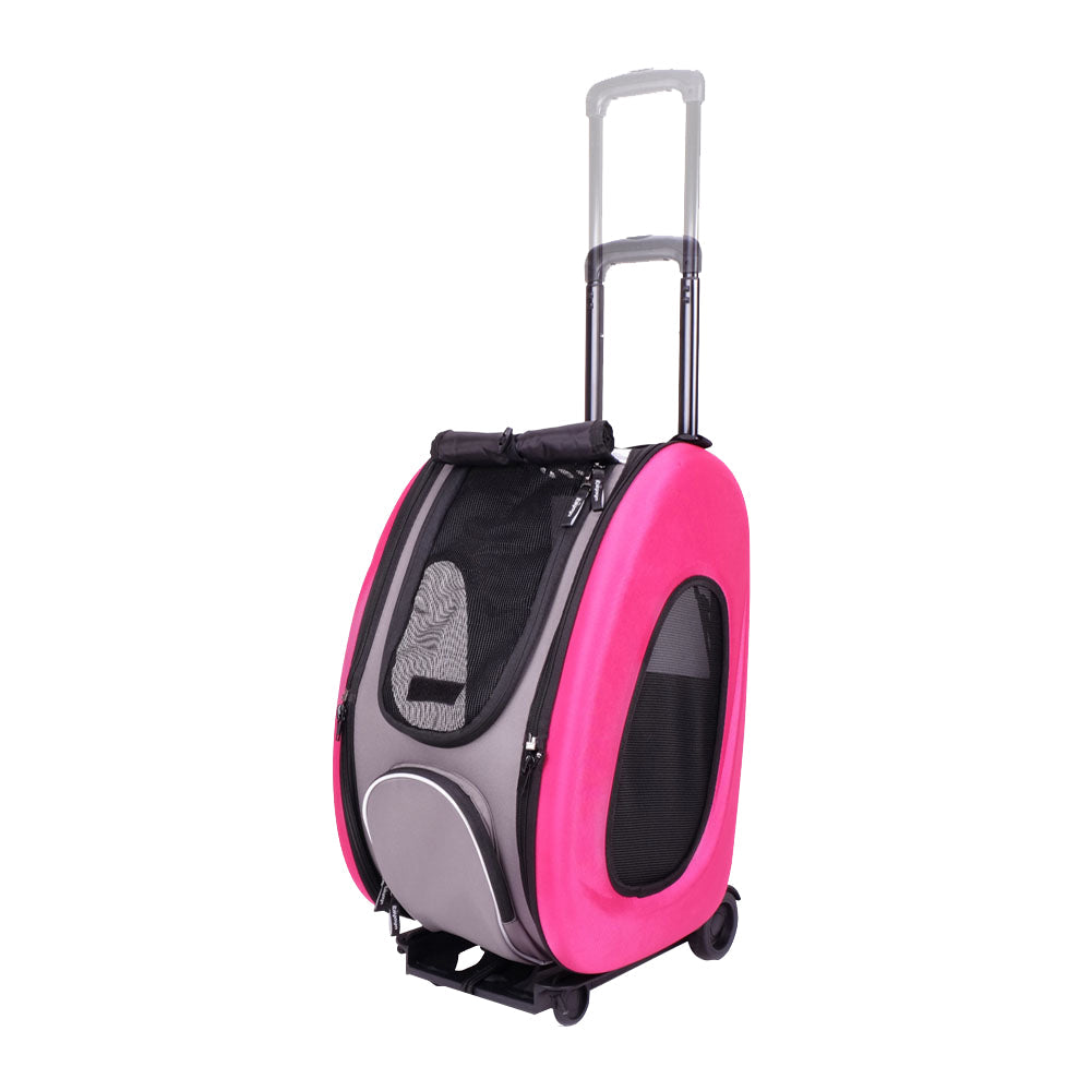 Ibiyaya Eva Pet Rolling Carrier Travel Bag with Wheels | petsome Pet Supplies