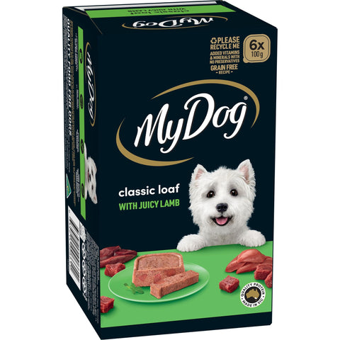 My Dog Dog Wet Food Lamb Classic Loaf 100g x 6