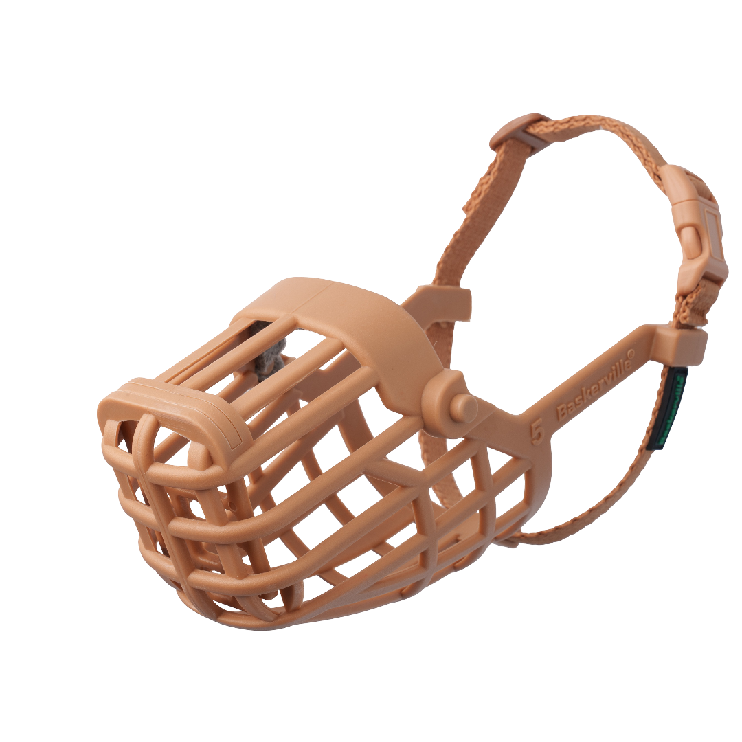 Classic Basket Muzzle Dog Beige