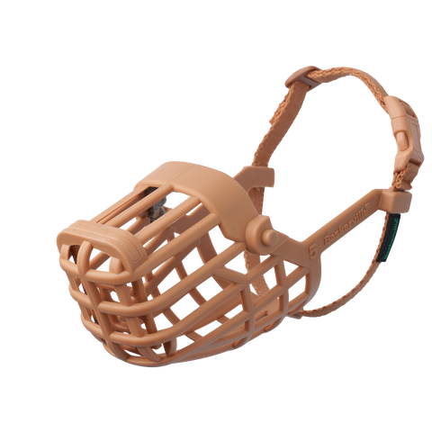 Classic Basket Muzzle Dog Beige