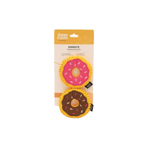 Zippyclaws Burrow Donutz 2 Pack Cat Toy