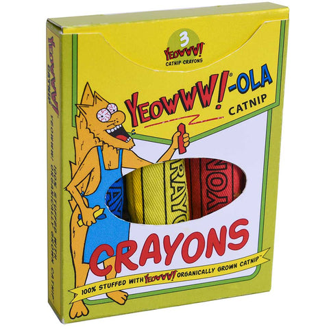 Yeowww! Catnip Cat Toys - Ola Crayon