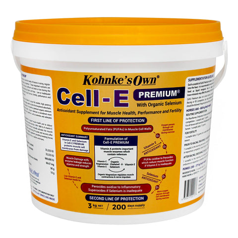 Kohnke's Own Cell-E Premium Antioxidant Supplement for Horses