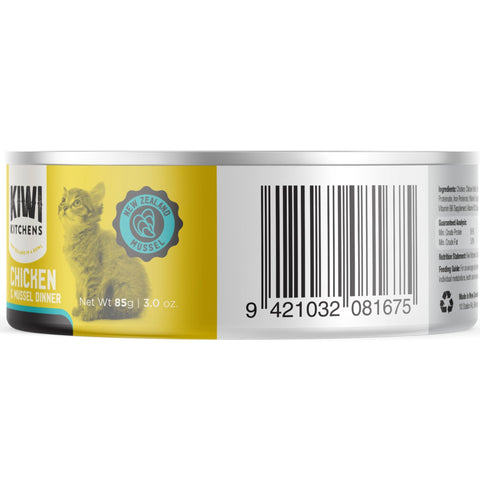 Kiwi Kitchens Canned Kitten Food Chicken & Mussel Dinner