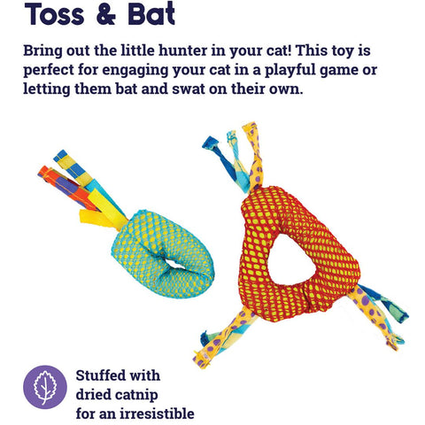 Petstages Dental Health Textures Chews Cat Toys With Catnip - Pack Of 2 Toys