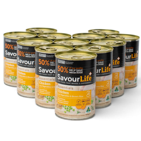 SavourLife Essentials Chicken with Veggies and Rice Wet Dog Food